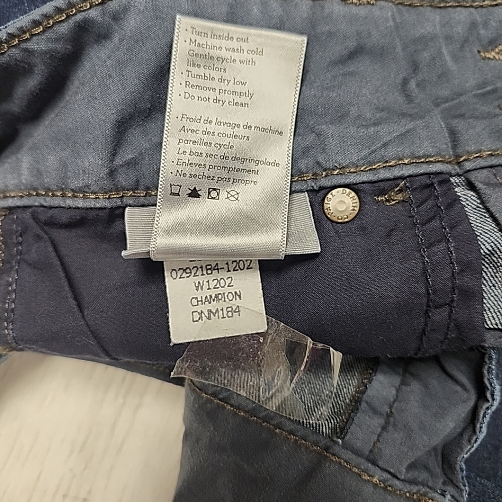 PAIGE Hidden Hills Straight Jeans Champion Wash Size 26x32 - Picture 11 of 13